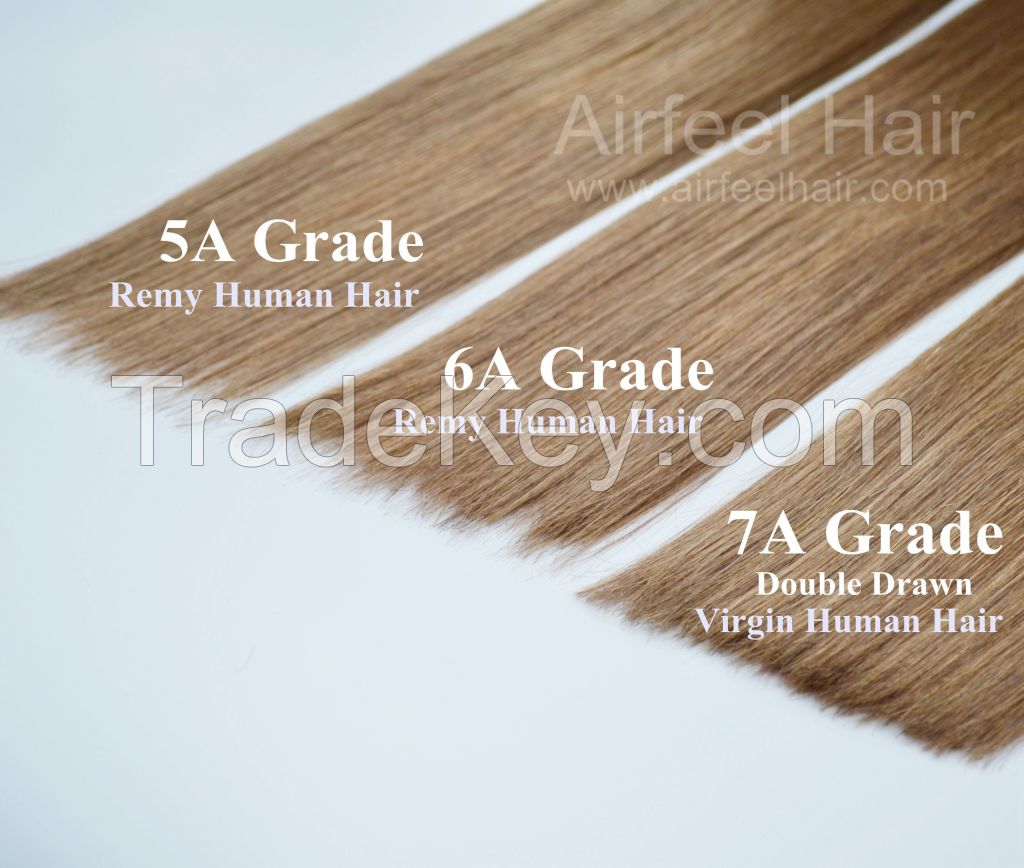 7A Double Drawn Brazilian Virgin Human Clip In Hair Extension, 20 inches, 100g