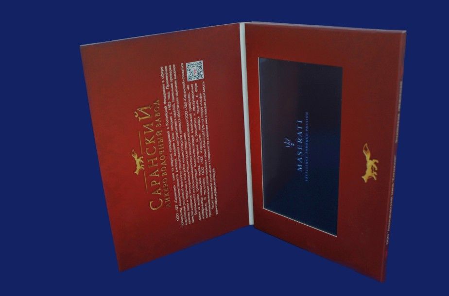 LCD Video Greeting Card/LCD Video Brochure/LCD Video Booklet for advertisement, gift, education 