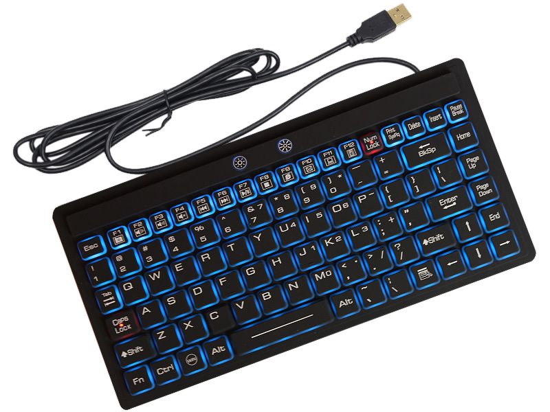 Industrial Waterproof Keyboard Anti-Bacteria LED Backlit