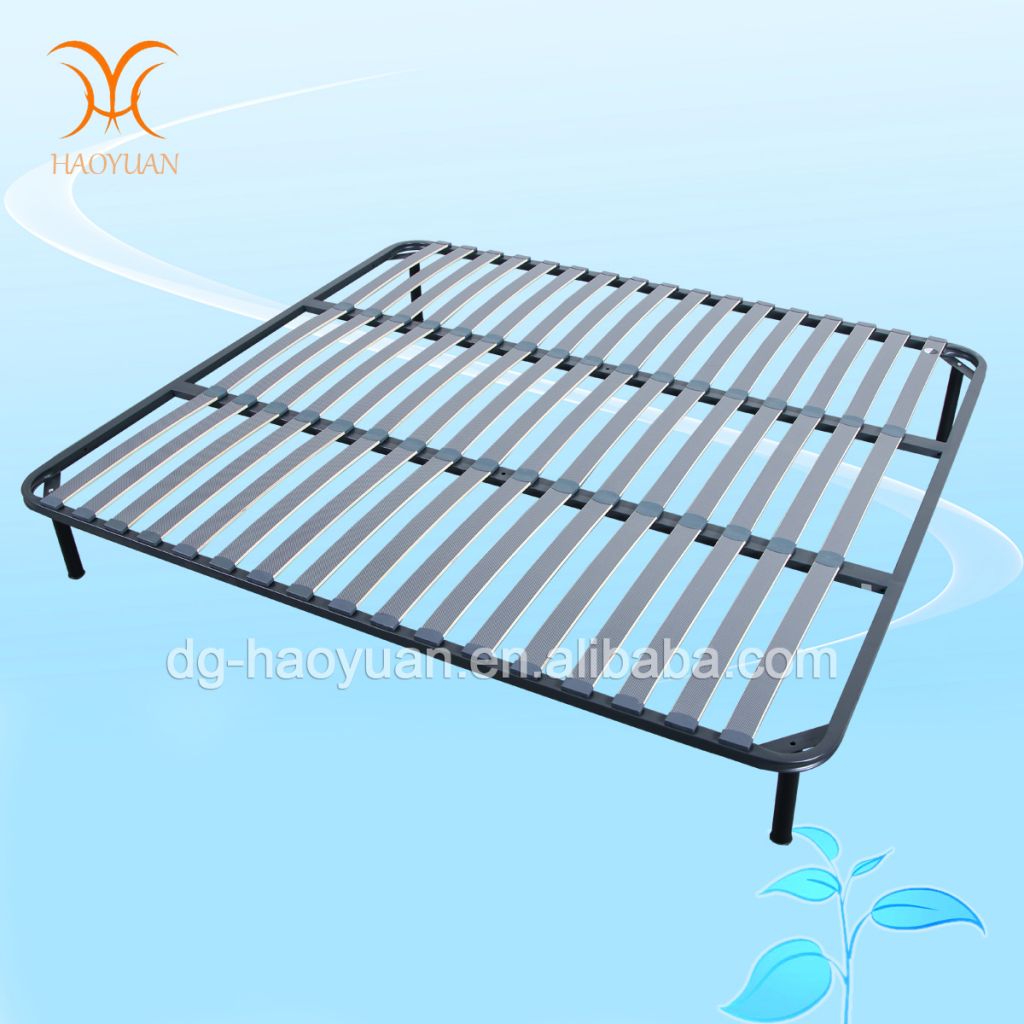 Super King Size Wooden Slats Platform Metal Bed Frame