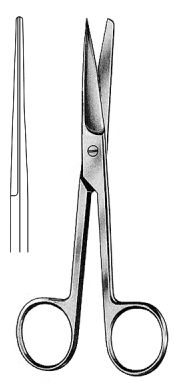 Operating scissors sharp/blunt straight 