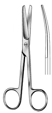 Operating Scissors blunt/blunt curved 