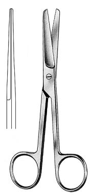 Operating Scissors blunt/blunt straight