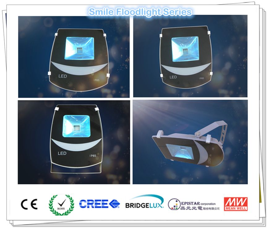 new 30W &amp;amp;50W led smile  floodlight series