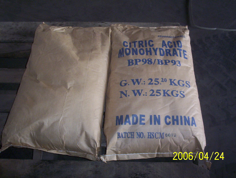 Citric Acid, monohydrate, BP93