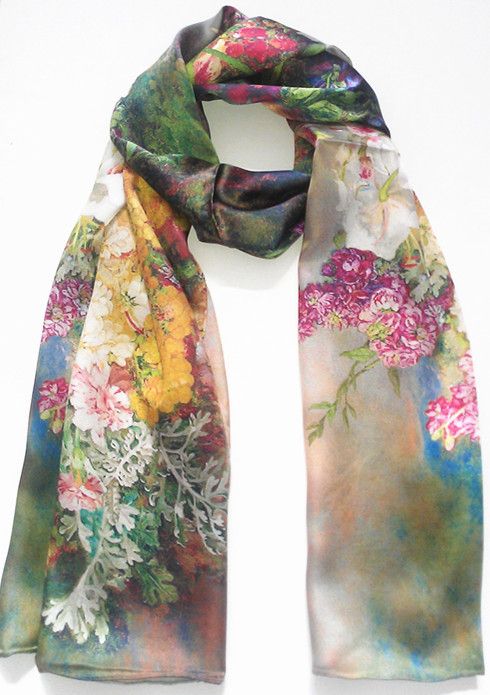 100% pure natural silk scarf & wrap