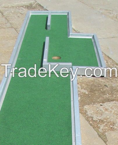 Metal frame mini golf course