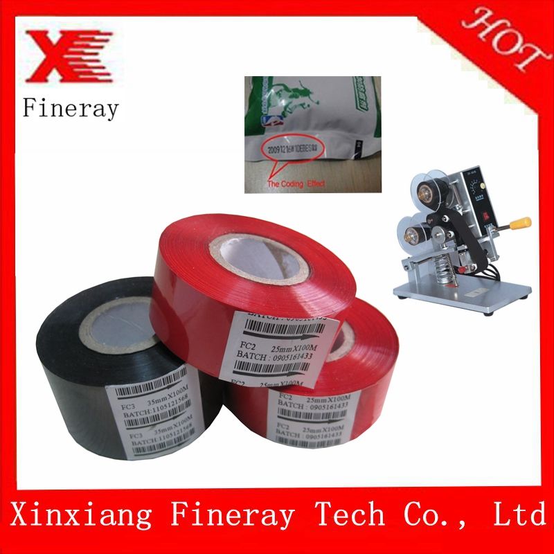 Fineray brand FC3 hot foil ribbon for printing date and batch No