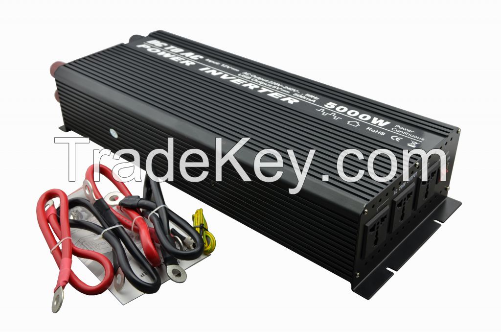 5000W DC12V/24V AC110V/220V Modified Sine Wave Power Inverter (QW-5000MC)