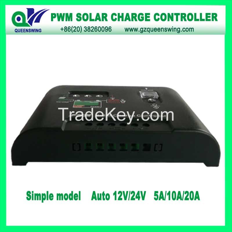 PWM 10A 12/24V Solar Controller Street Light Solar Charge Controller (QWP-1410SLC)