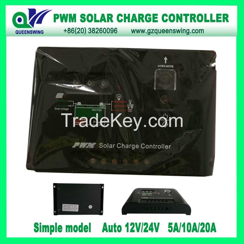 PWM 10A 12/24V Solar Controller Street Light Solar Charge Controller (QWP-1410SLC)