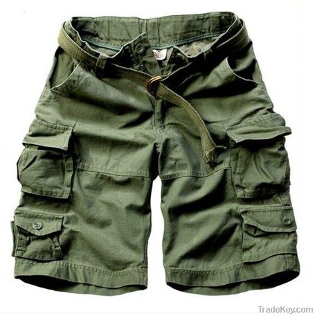 Wholesale 100% cotton twill garment dyed cargo shorts