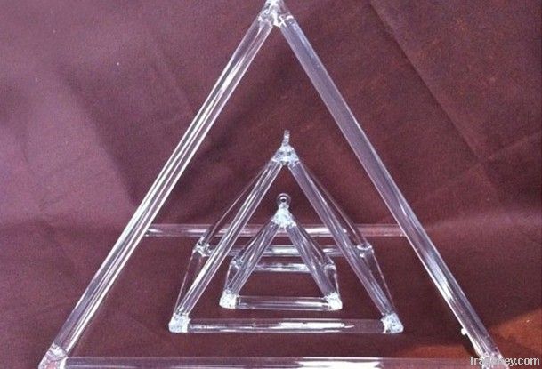 Natural Purity Crystal Pyramid for Sound therapy and healing