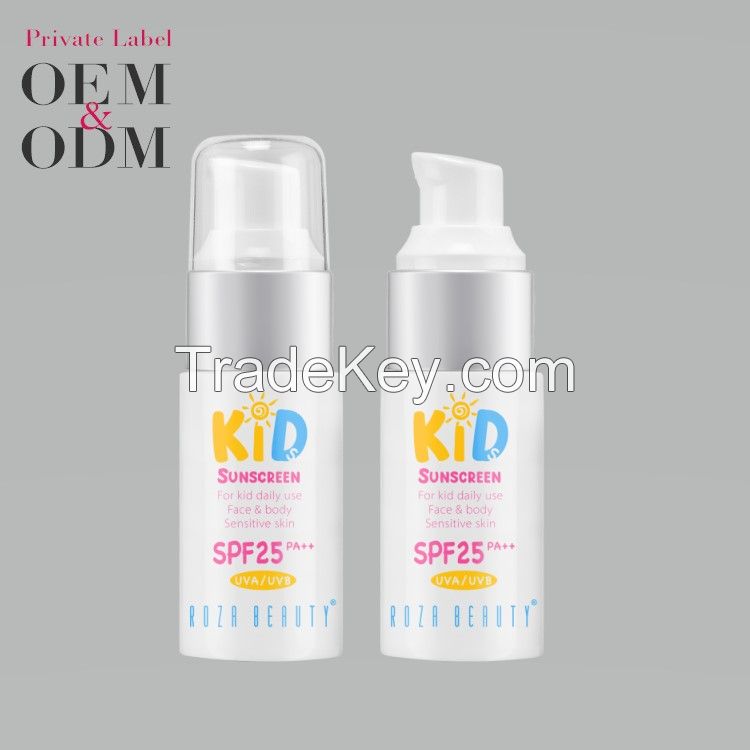 Sunscreen plastic pump pack bottles Oem Taiwan Children Feature Form Origin Type Lotion Age Supply 