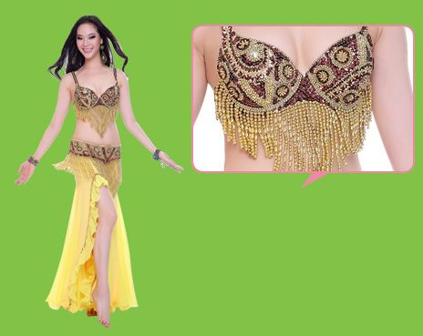 New Arrival CM108 Belly Dance Sequined Costume Top Belt