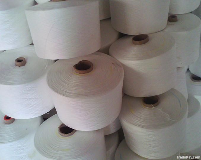 Close Virgin Polyester Ring Spun Yarn for Weaving 30s