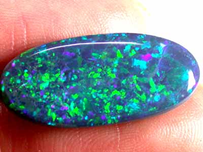 PIN FIRE PATTERN GREEN BLACK OPAL