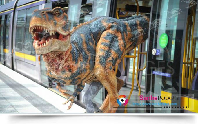 Lifesize walking dinosaur suit&costume