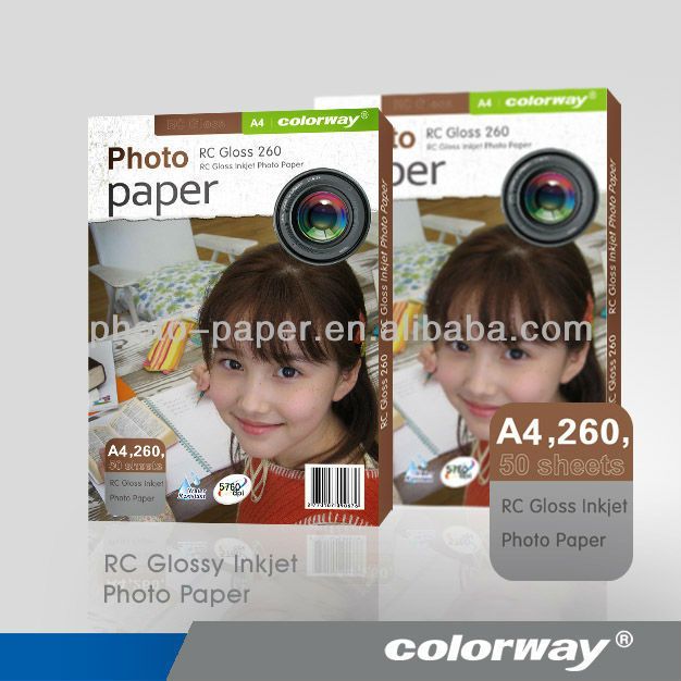 High glossy  inkjet photo paper A4 *50 240gsm