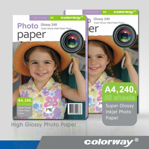 High glossy  inkjet photo paper A4 *50 240gsm