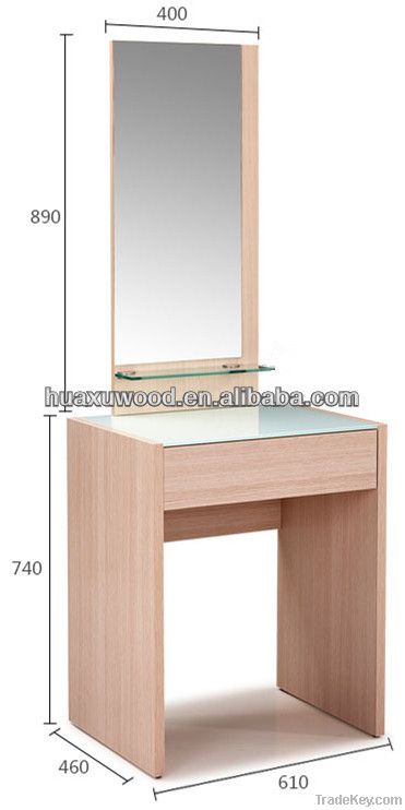 glass dressing table