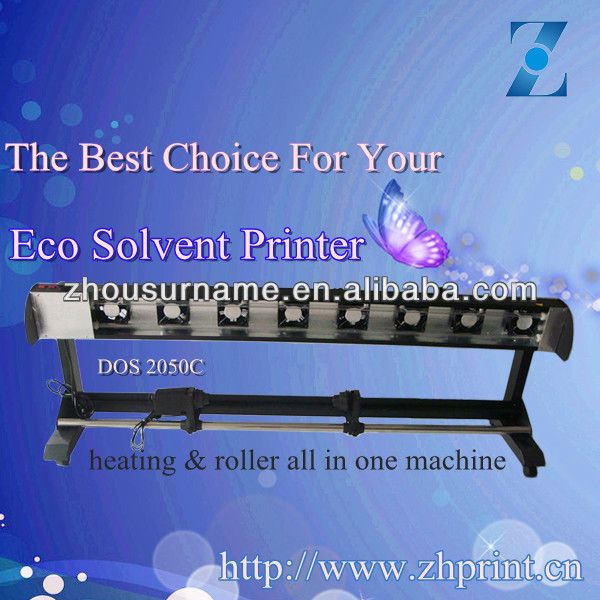 dryer roller heater and take up system for printer