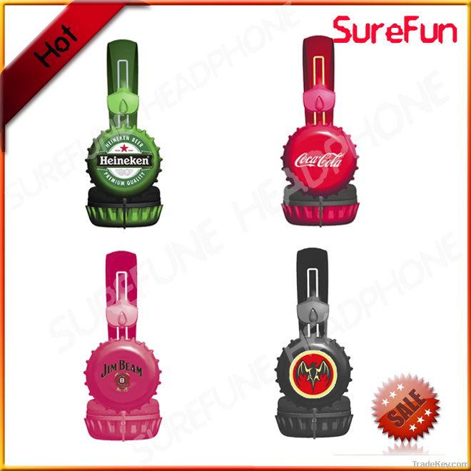 beer cap headphone bottle cap headphone