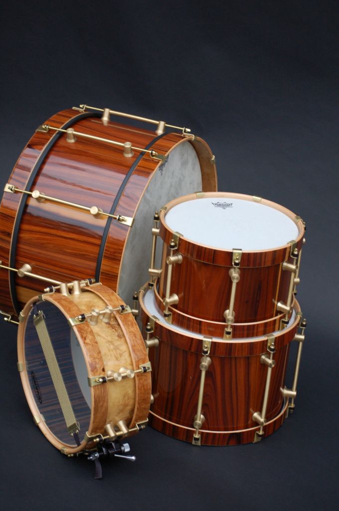 Bearing Edge 4pc Wood Hoop Drumset