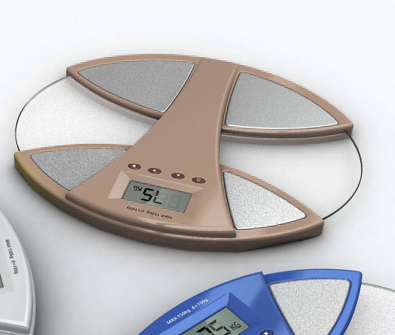 Body fat and water scale