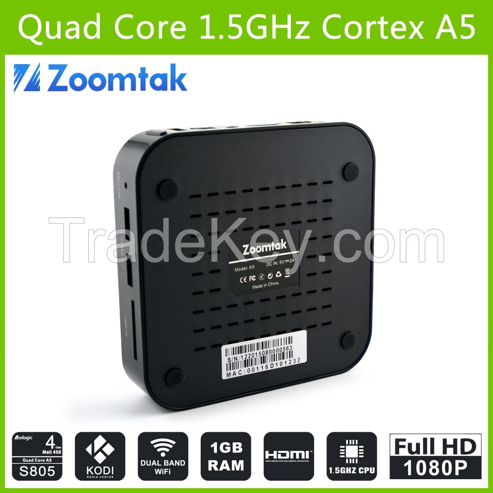 Cheap Amlogic S805 quad core KODI 1G RAM 8G Flash ott tv box