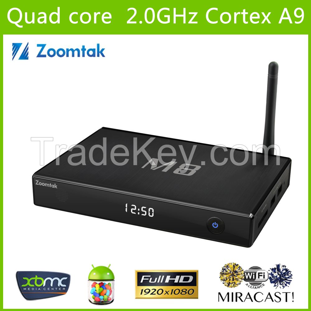 Amlogic S802 quad core KODI 4k m8 android tv box with 2G RAM 8G Flash