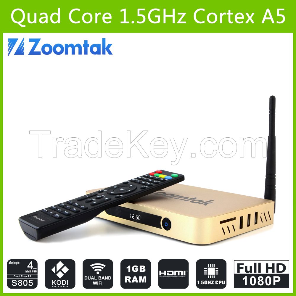 Hot selling Amlogic S805 4K 1G/8G android tv box quad core