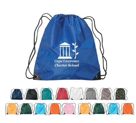 Promotional drawstring backpacks