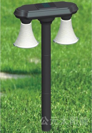 Plastic Solar Lawn Light(Double Head)