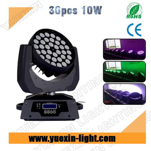 36pcs 10w led beam moving head with Zoom RGBW  