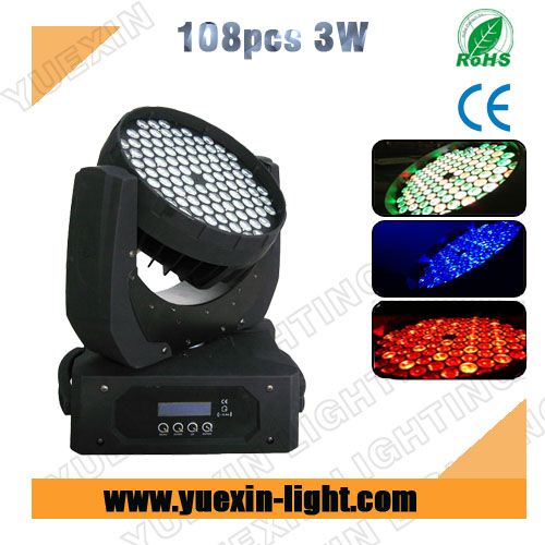 108pcs 3w RGBW washer led moving head light  