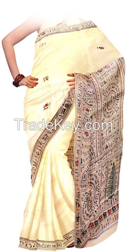 Hand Painted Bollywood Saree