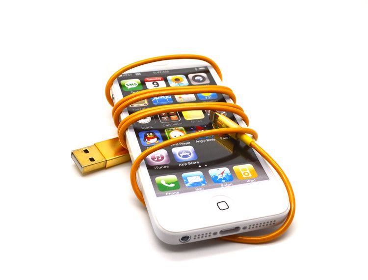 Golden Cable for iPhone 5