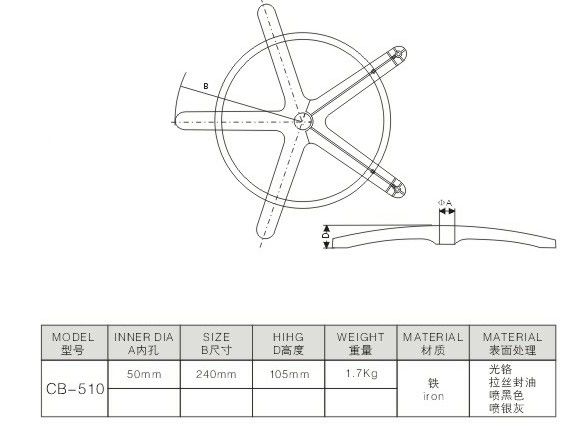 fashion swivel chair base for office