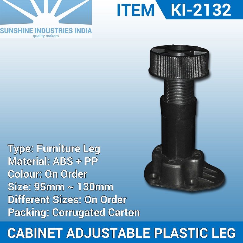 CABINET ADJUSTABLE PLASTIC FEET