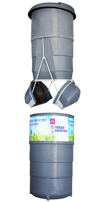 3.000 LT. CAPACITY UNDERGROUND WASTE CONTAINER