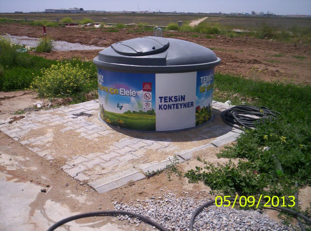 3.000 LT. CAPACITY UNDERGROUND WASTE CONTAINER