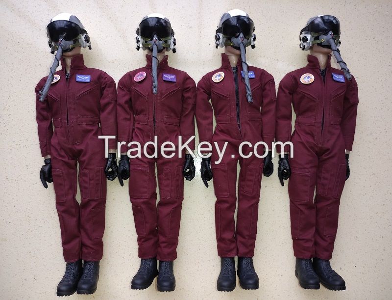 1:6 scale jet pilots with different color uniform