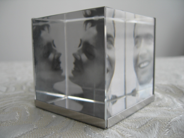 Crystal Cube Photo Frame