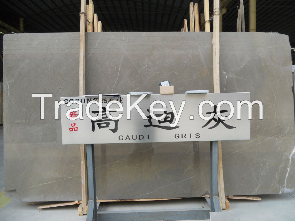 Gaudi Grey Marble Slabs, Spain Grey Marble