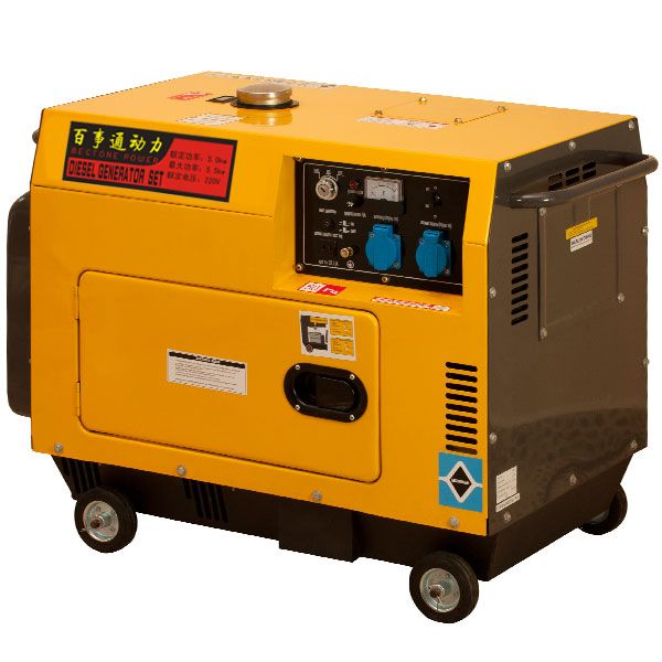 Silent diesel generator 