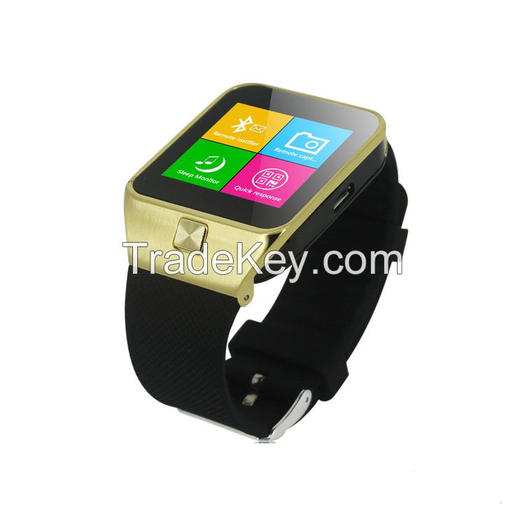 bluetooth 3.0 wrist smart watch phone with Facebook Twiter e-mail and calendar reminders function