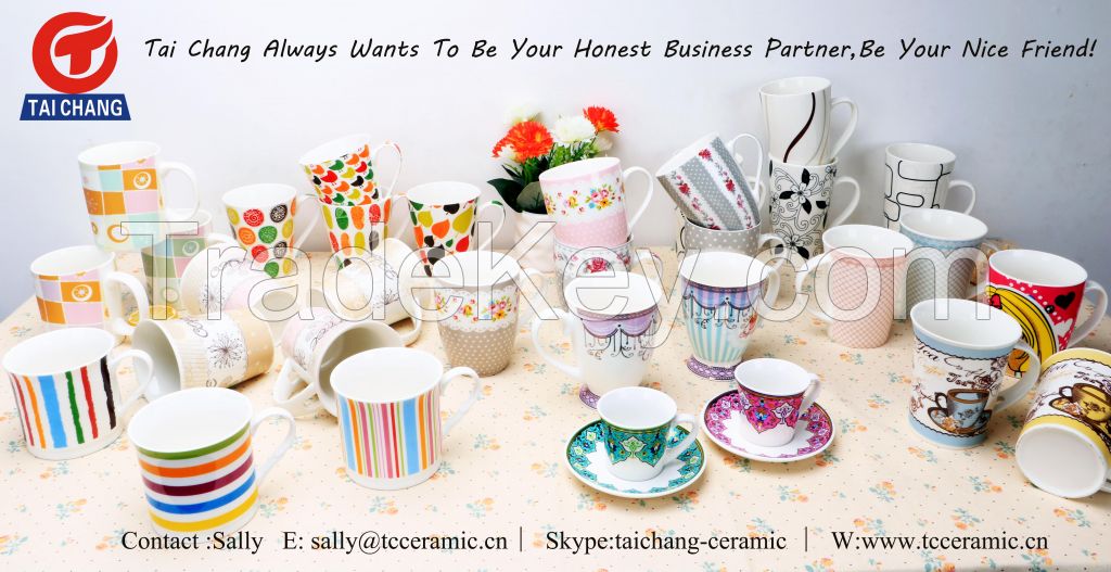 2016 new bone china mug