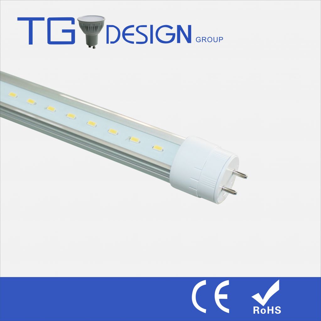 TUV THD<10 T8 led tube 1200mm 18W, powered by 132pcs Samsung SMD