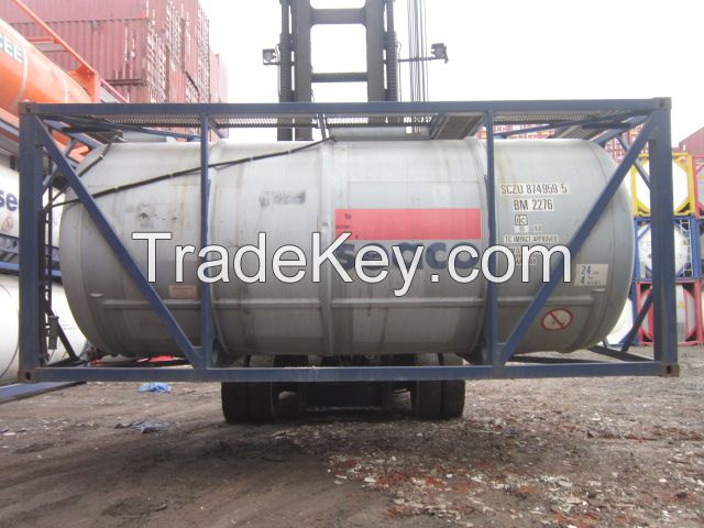 Used 20ft ISO tank containers for chemical product transport